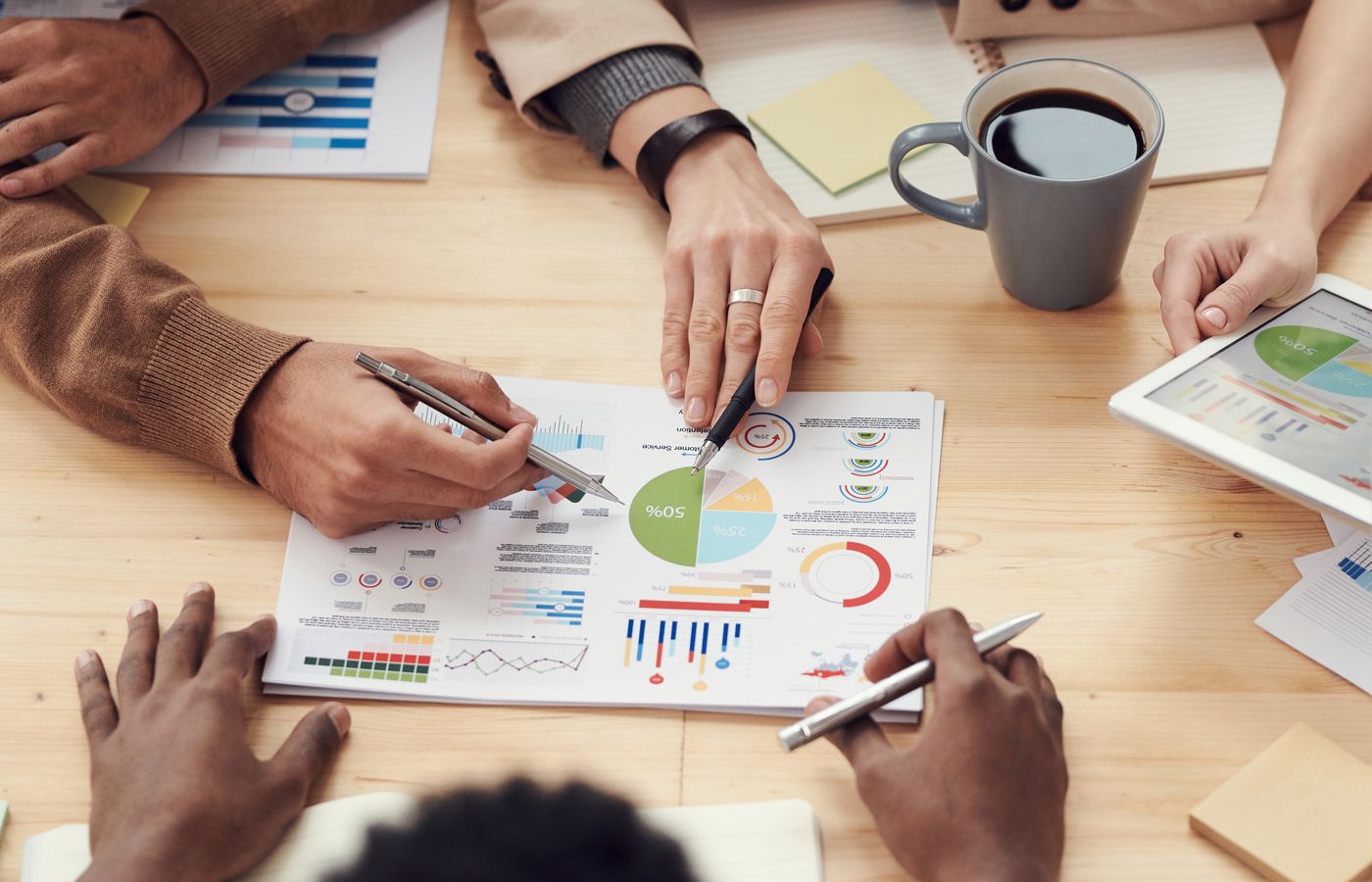 Finanzdistrikt und Bürogebäude